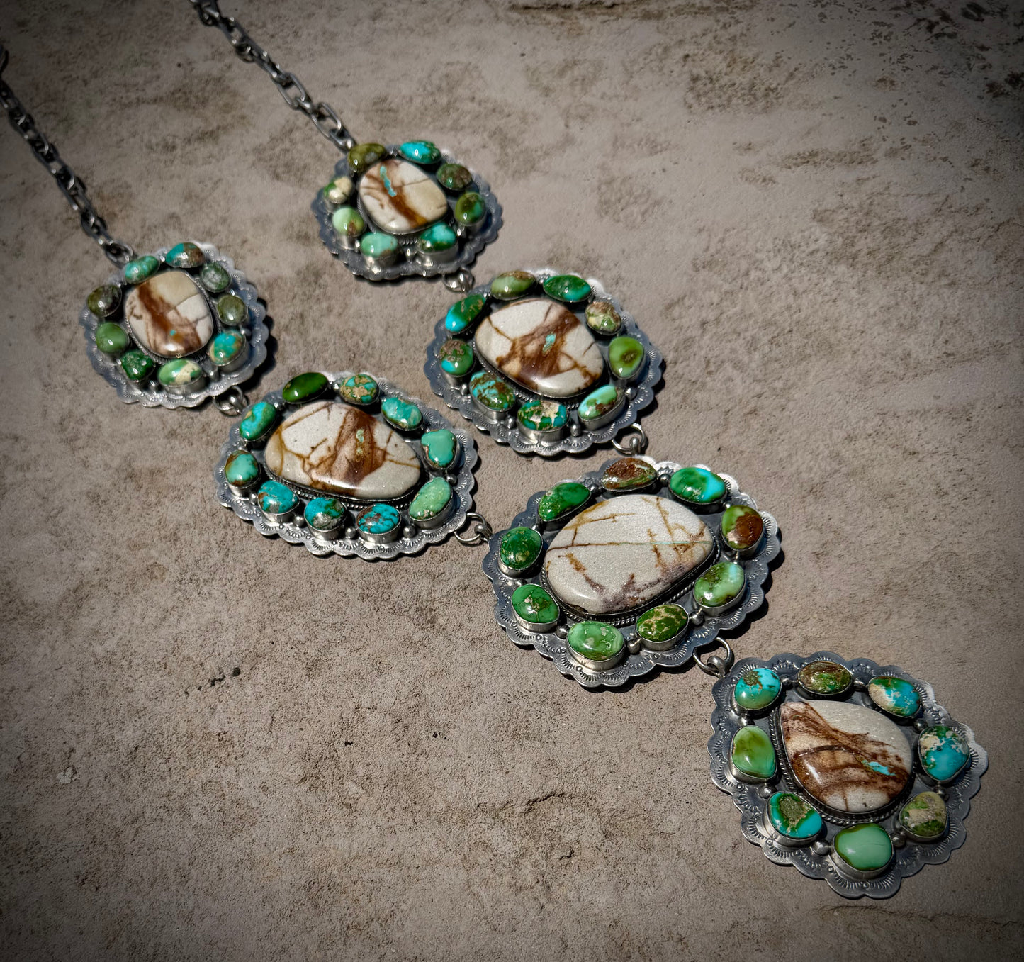Massive Royston Ribbon & Sonoran Gold Necklace