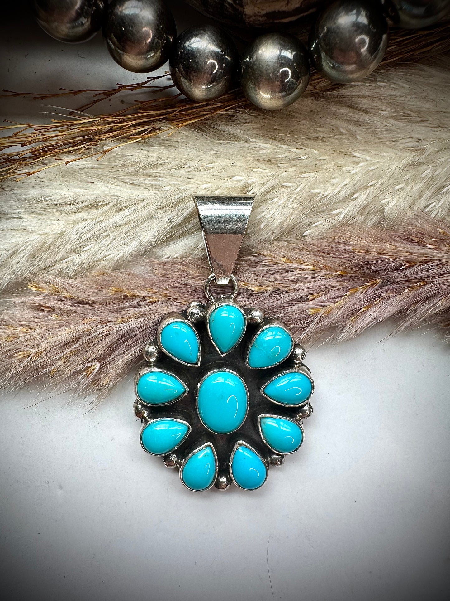 Sleeping Beauty Cluster Pendant