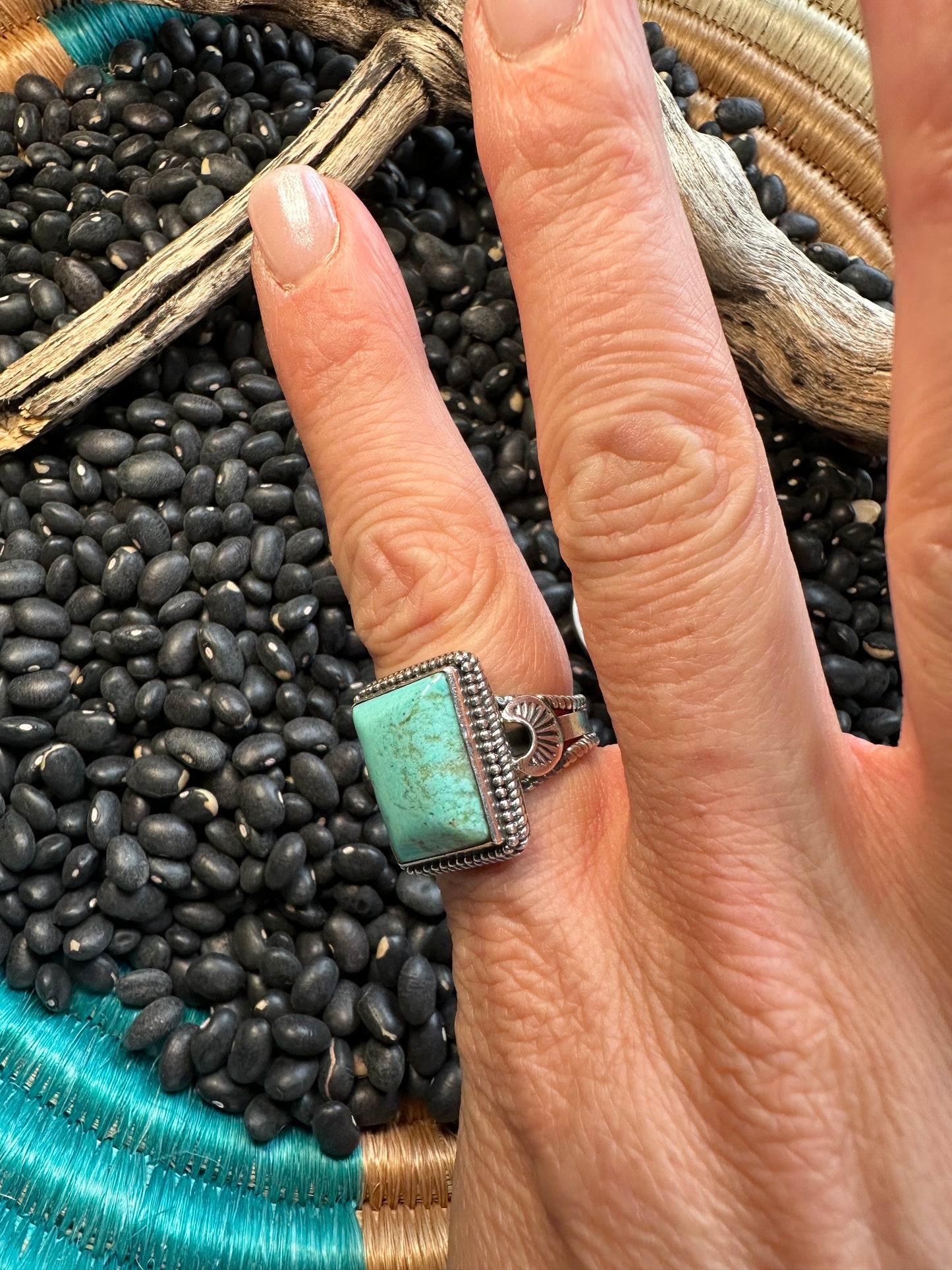 Square Turquoise Ring