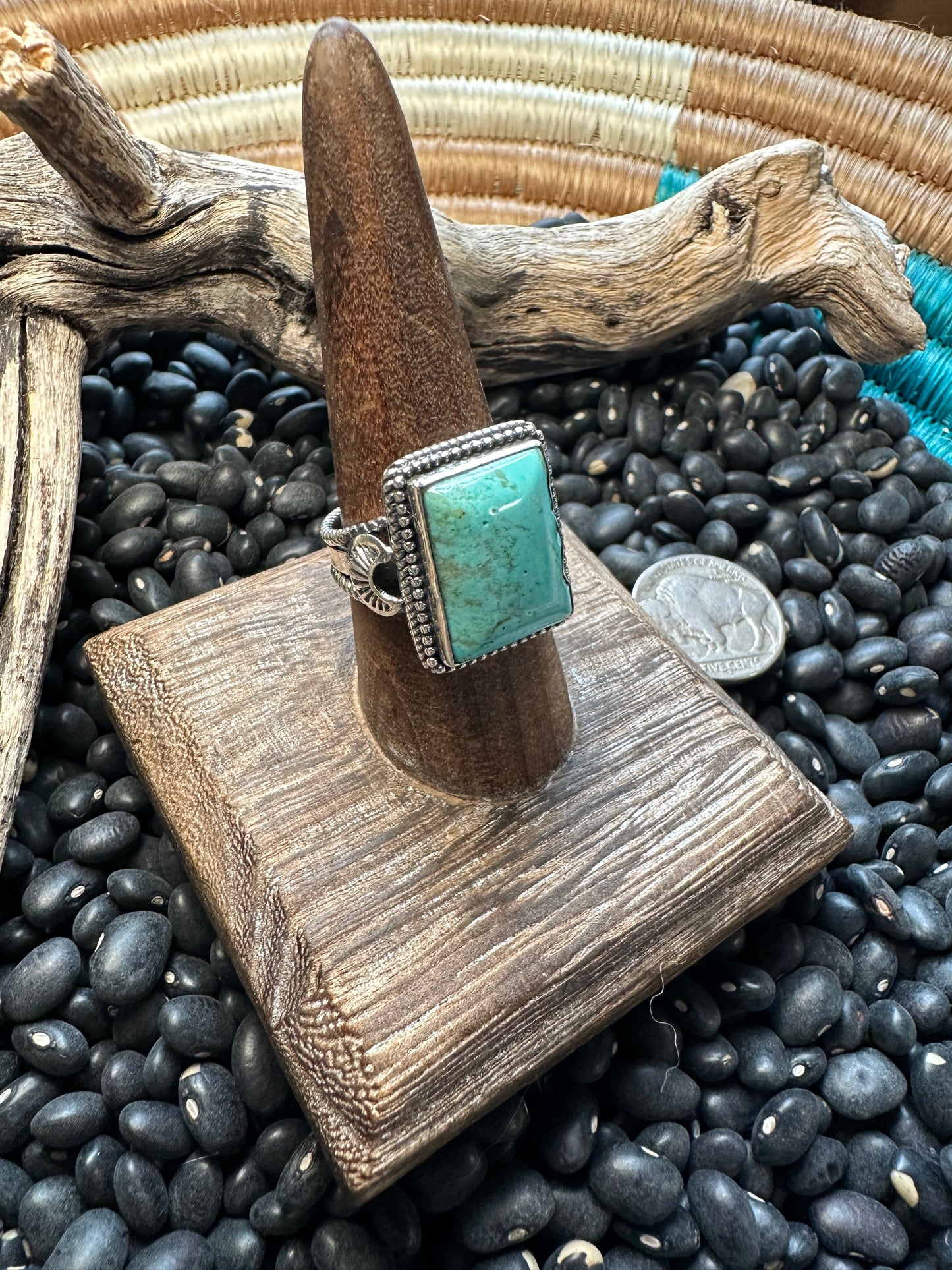 Square Turquoise Ring