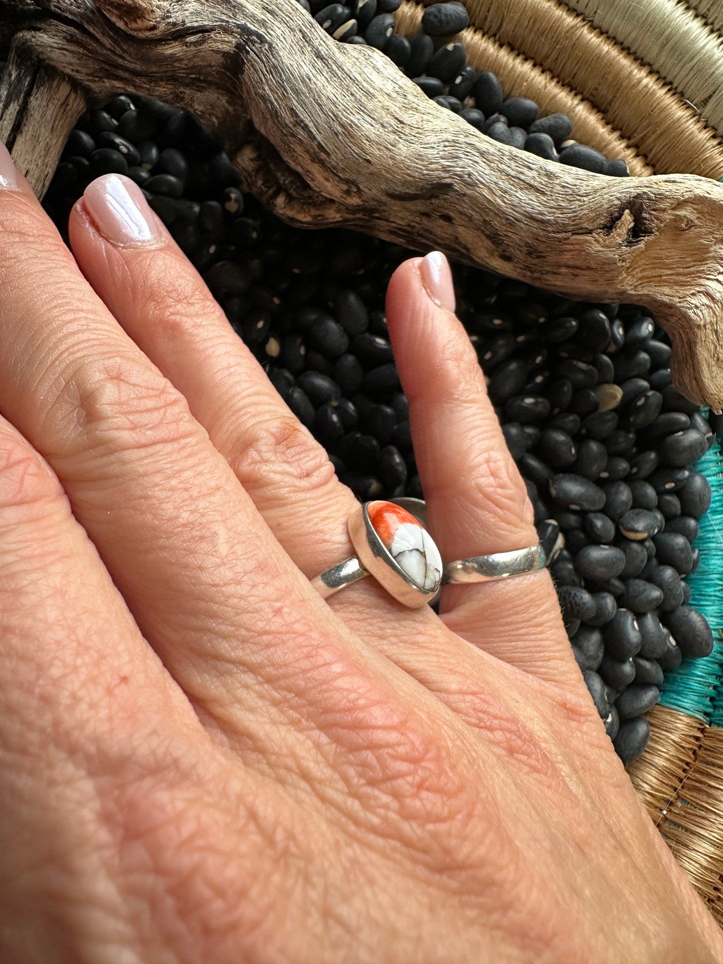 Single Stone Spiny Mo Ring