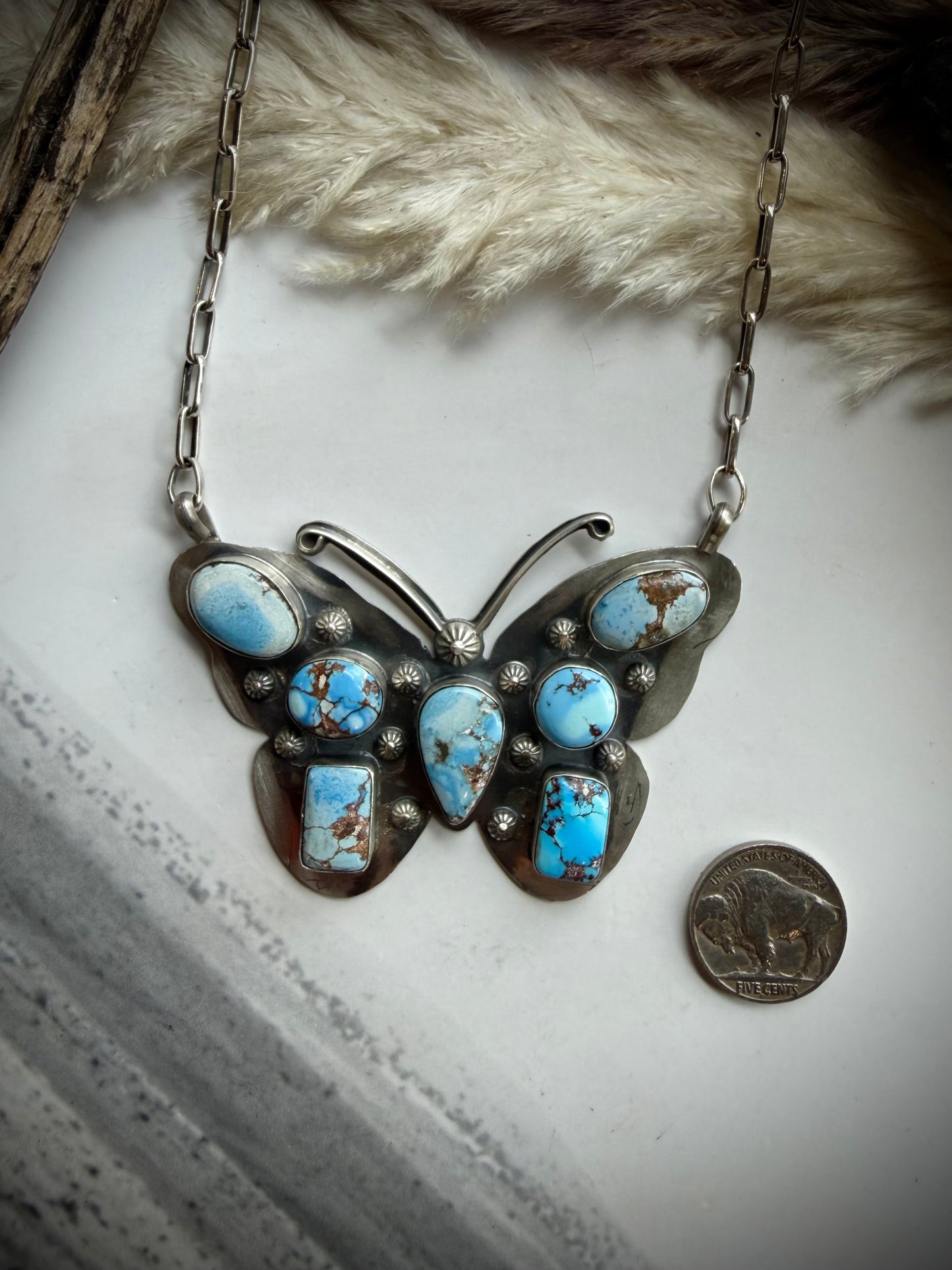 Golden Hills Butterfly Necklace