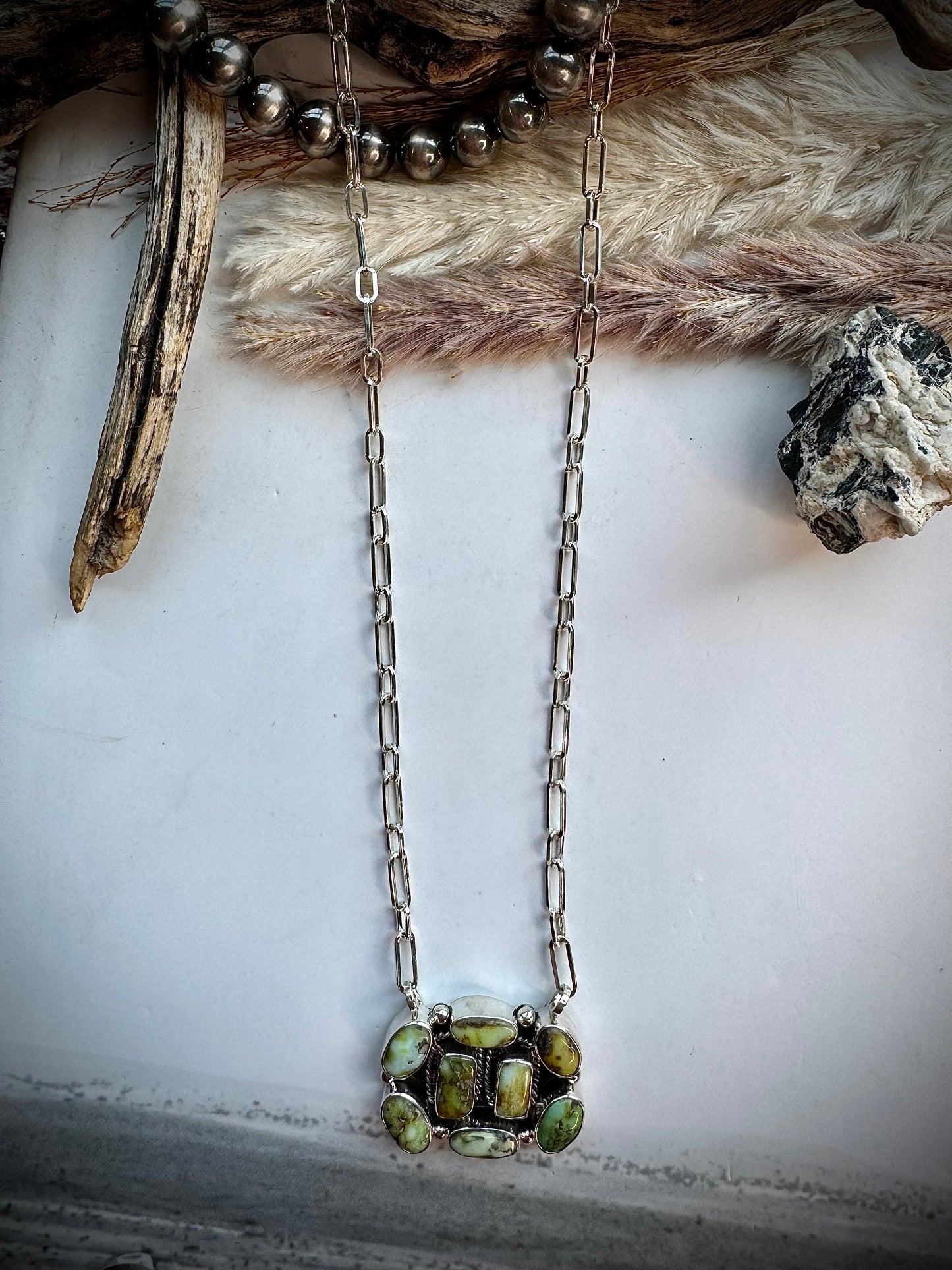 Palomino Cluster Necklace