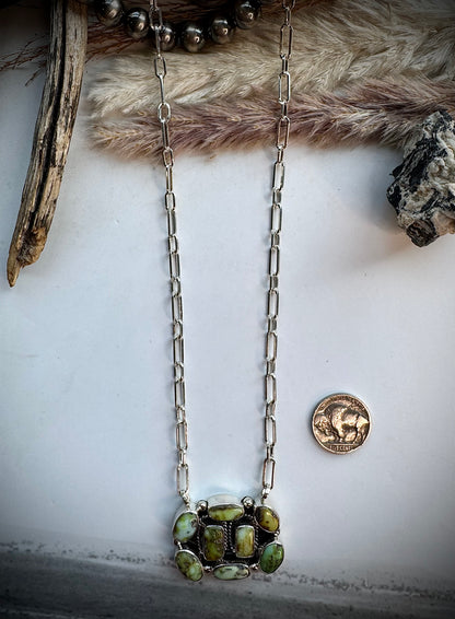 Palomino Cluster Necklace