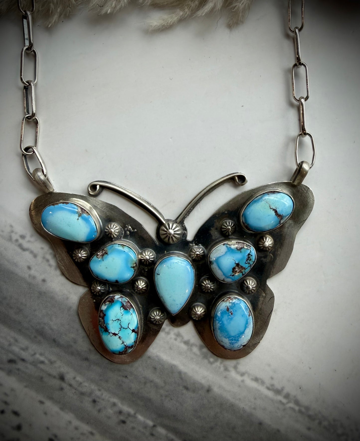 Golden Hills Butterfly Necklace
