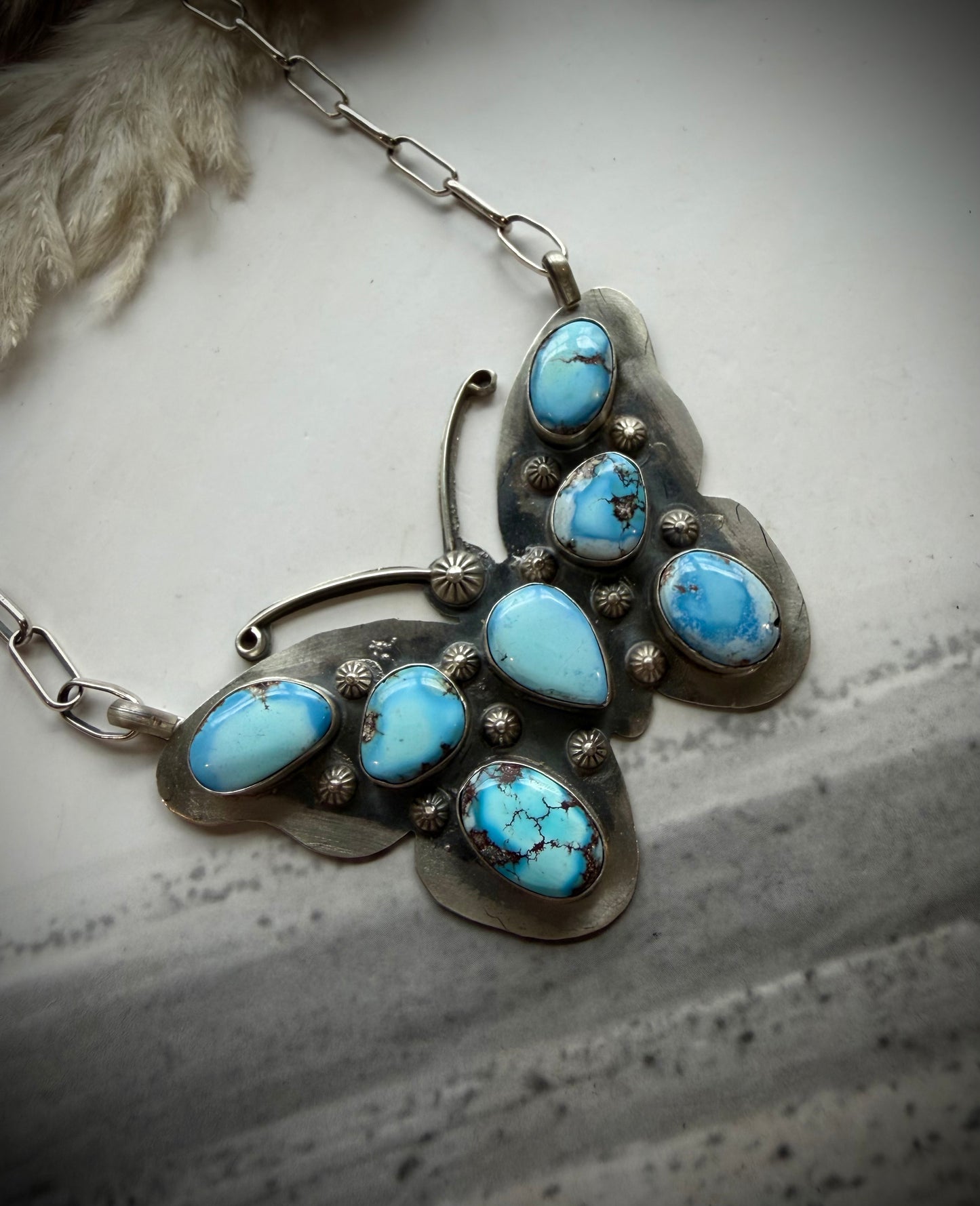 Golden Hills Butterfly Necklace