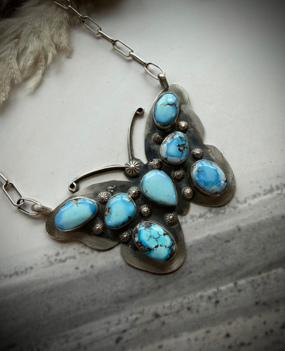 Golden Hills Butterfly Necklace