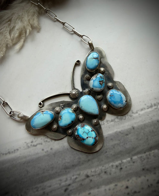 Golden Hills Butterfly Necklace