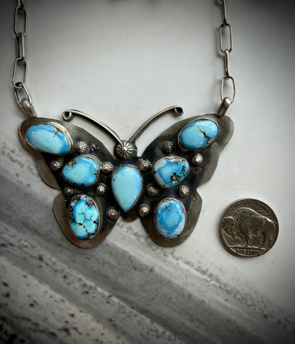 Golden Hills Butterfly Necklace