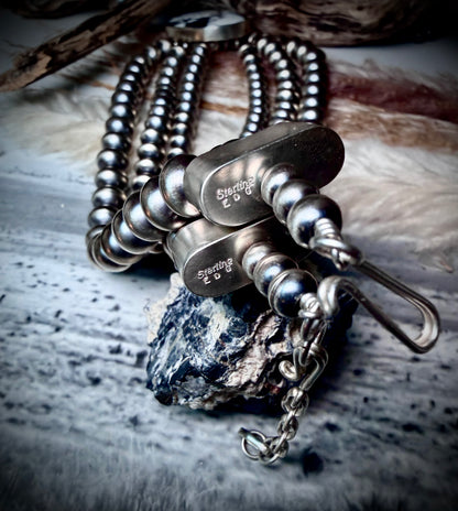 White Buffalo & Sterling Silver Princess Necklace by Eugene Gruber & Bryannen Halwood