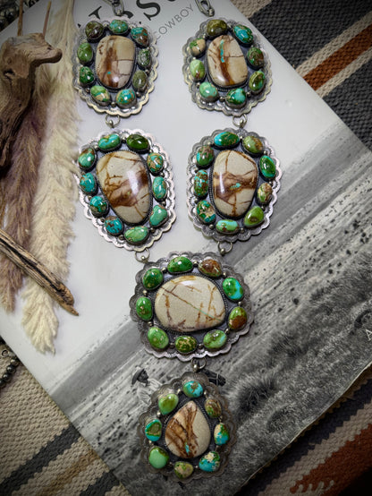 Massive Royston Ribbon & Sonoran Gold Necklace