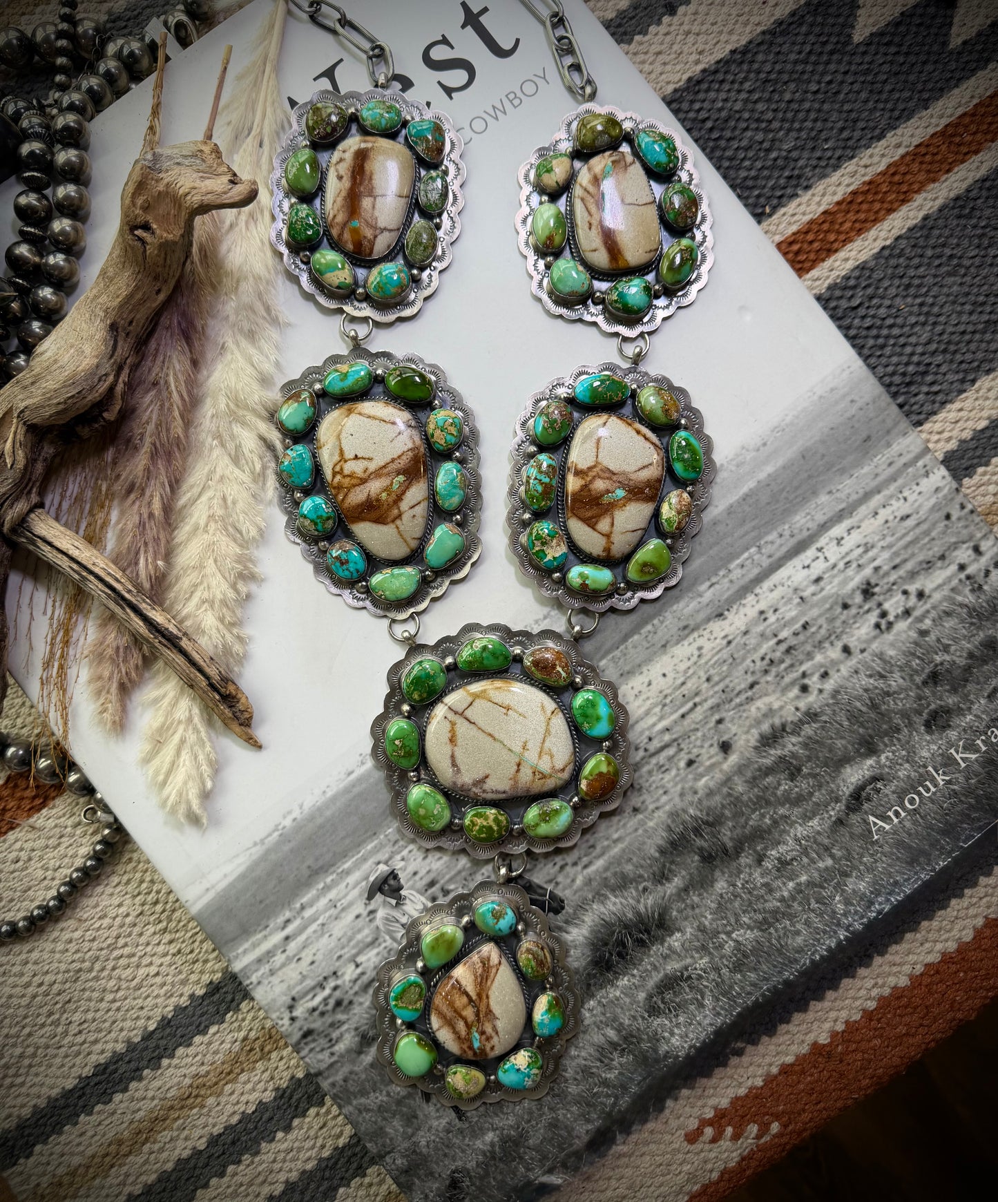 Massive Royston Ribbon & Sonoran Gold Necklace