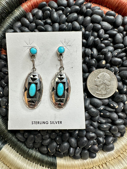 Shadowbox Dangle Earring