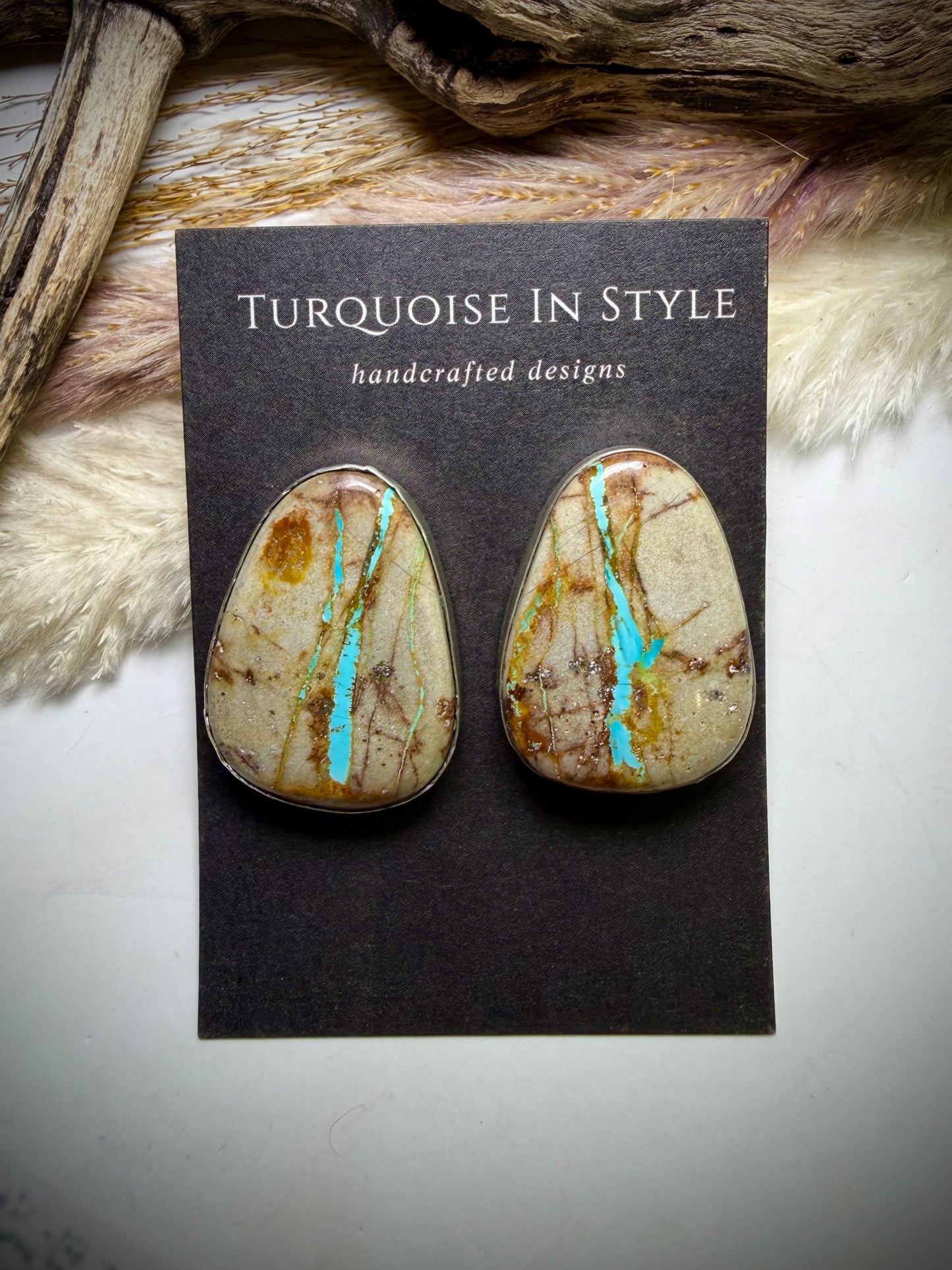 Huge Royston Ribbon Earrings