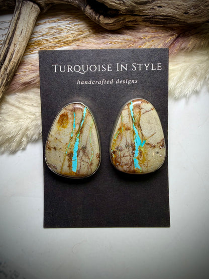 Huge Royston Ribbon Earrings