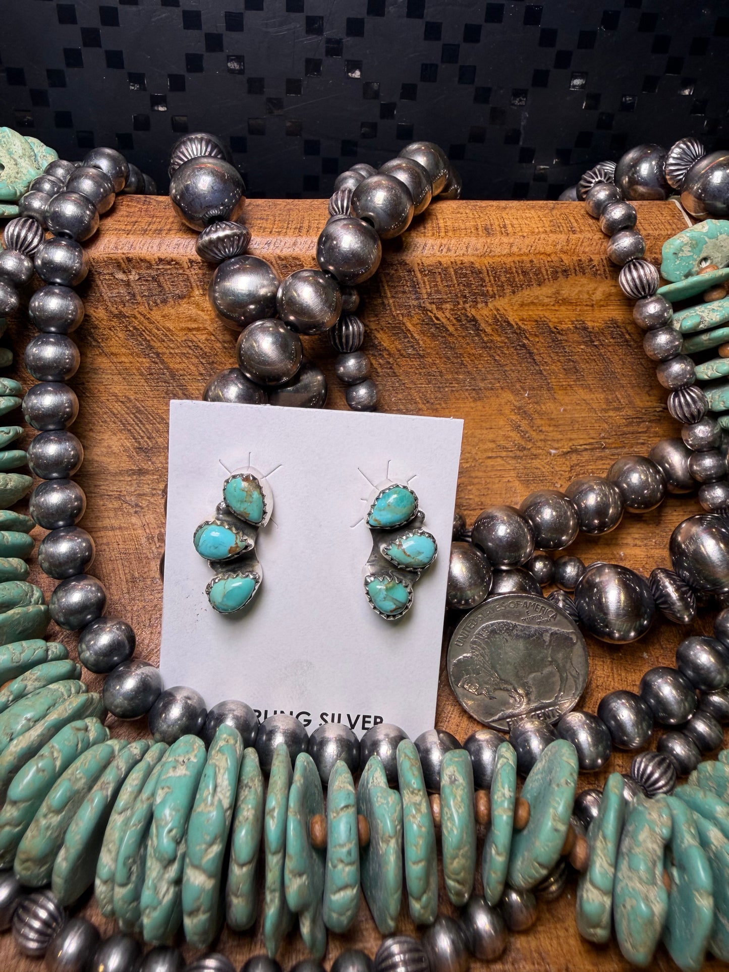 Thunder Creek Three Stone Studs- Multiple Available