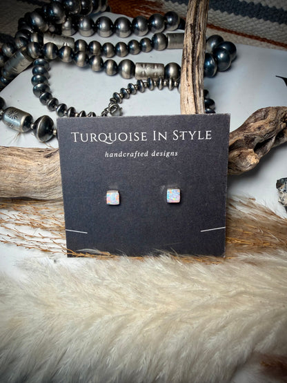 Angie Rosetta Opal Studs