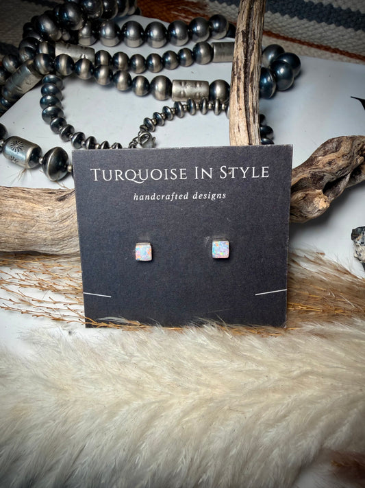 Angie Rosetta Opal Studs