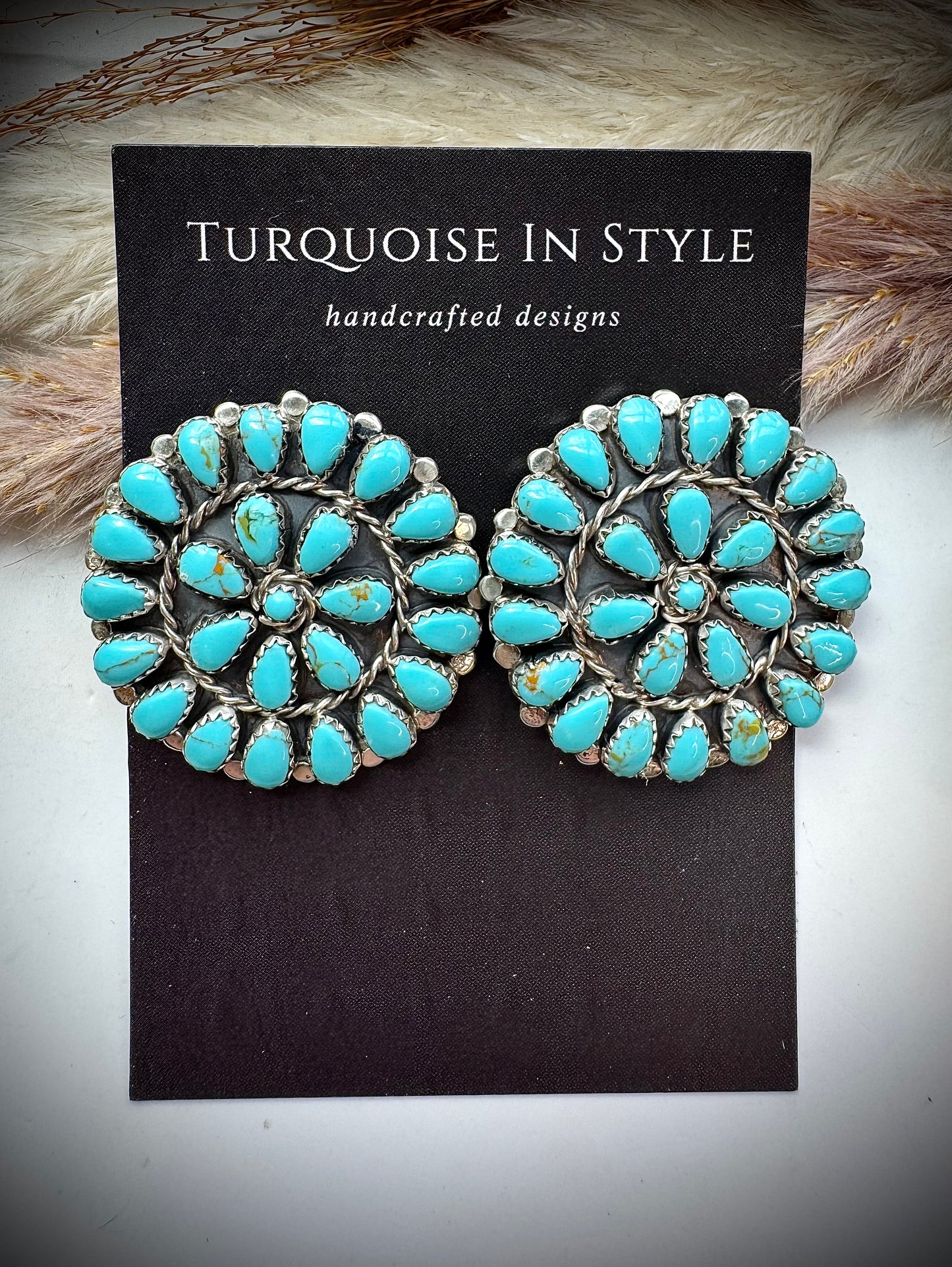 Mathilda Benally Cluster Earrings