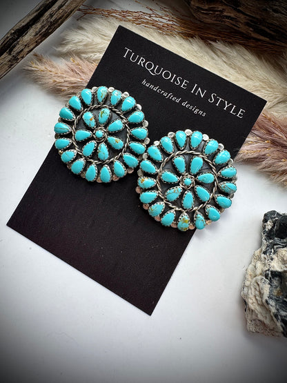 Mathilda Benally Cluster Earrings