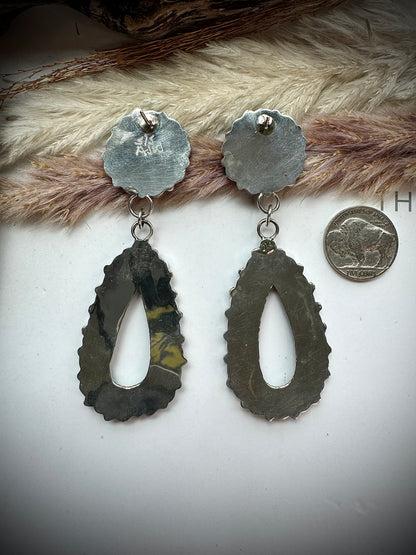 Flower Cluster Dangle Earrings
