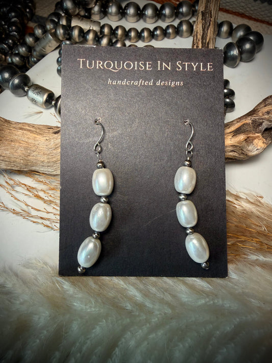 Freshwater Pearl Dangle Earrings