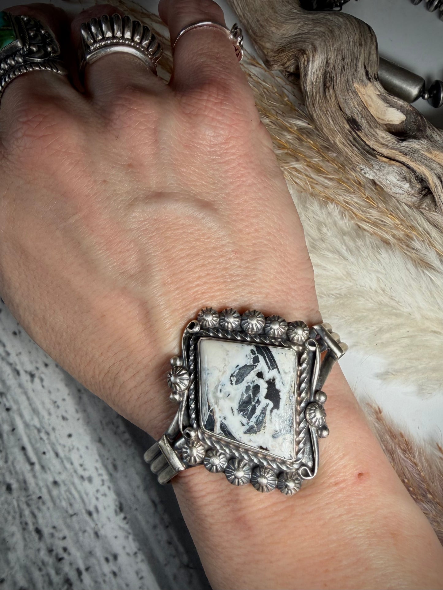 Kathleen Livingston White Buffalo Cuff