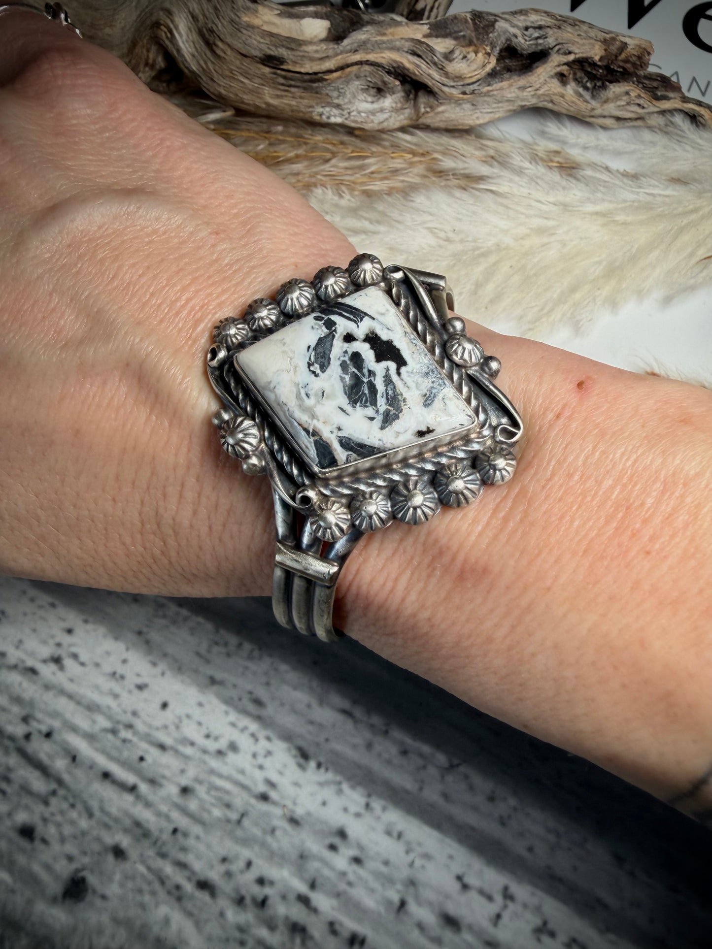 Kathleen Livingston White Buffalo Cuff