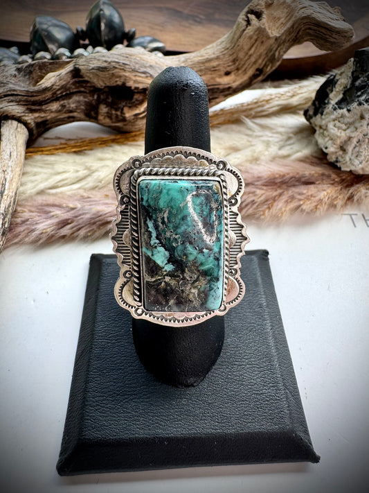 Emerald Rose Ring by J Piaso Jr