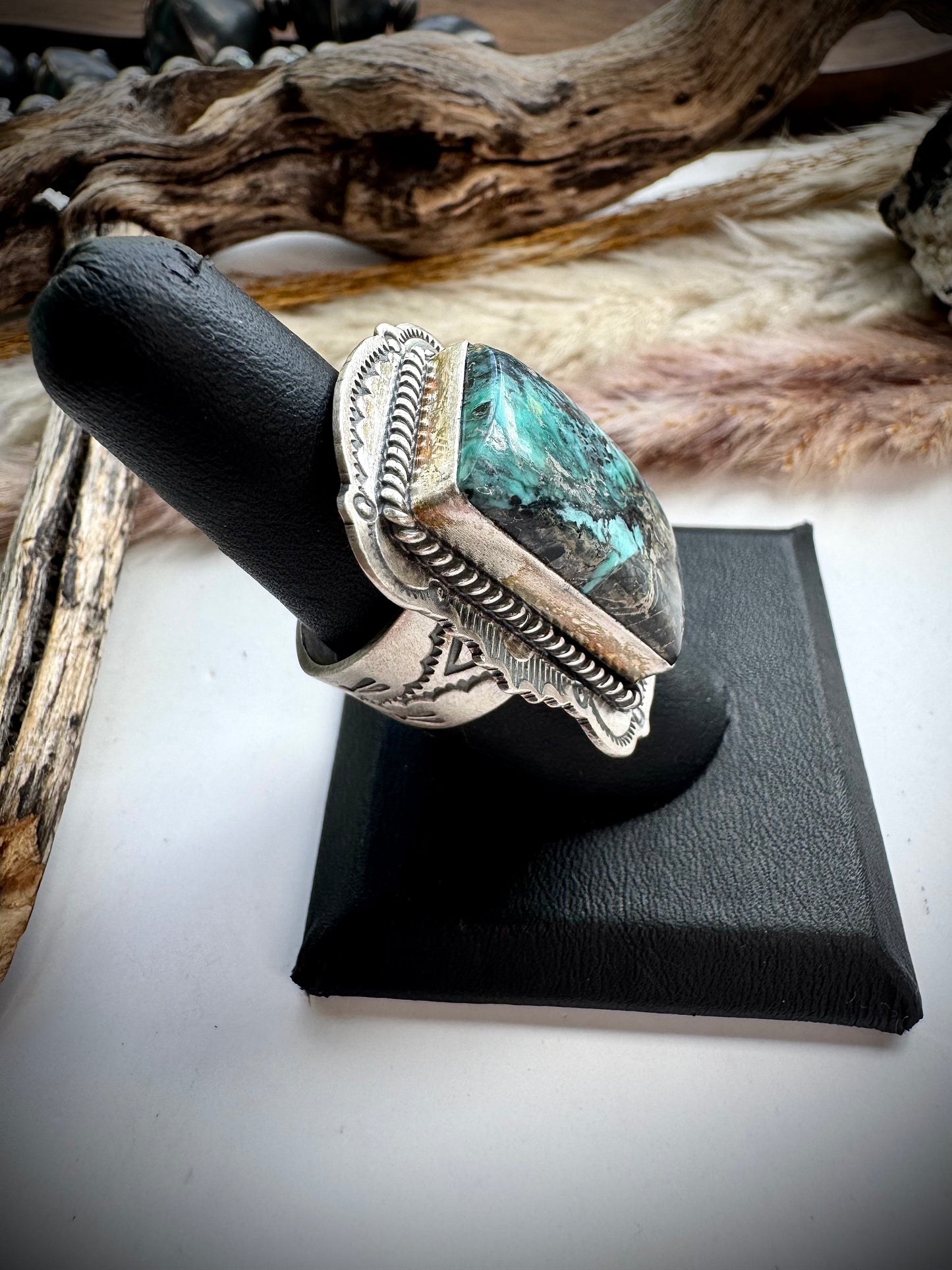 Emerald Rose Ring by J Piaso Jr
