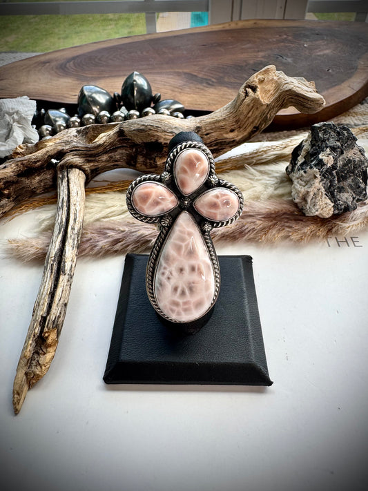 Mego's Fave Natrolite Ring- Adjustable