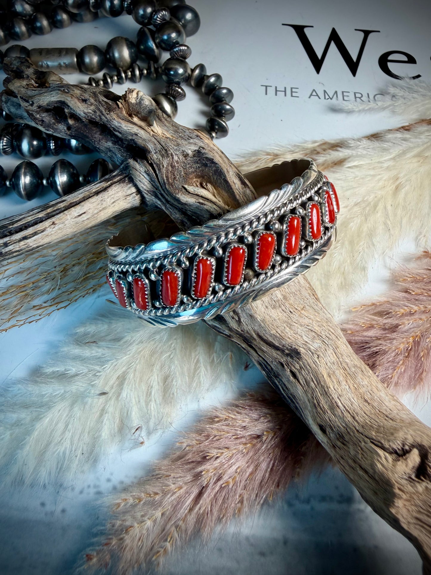 Chester Charley Red Coral Cuff