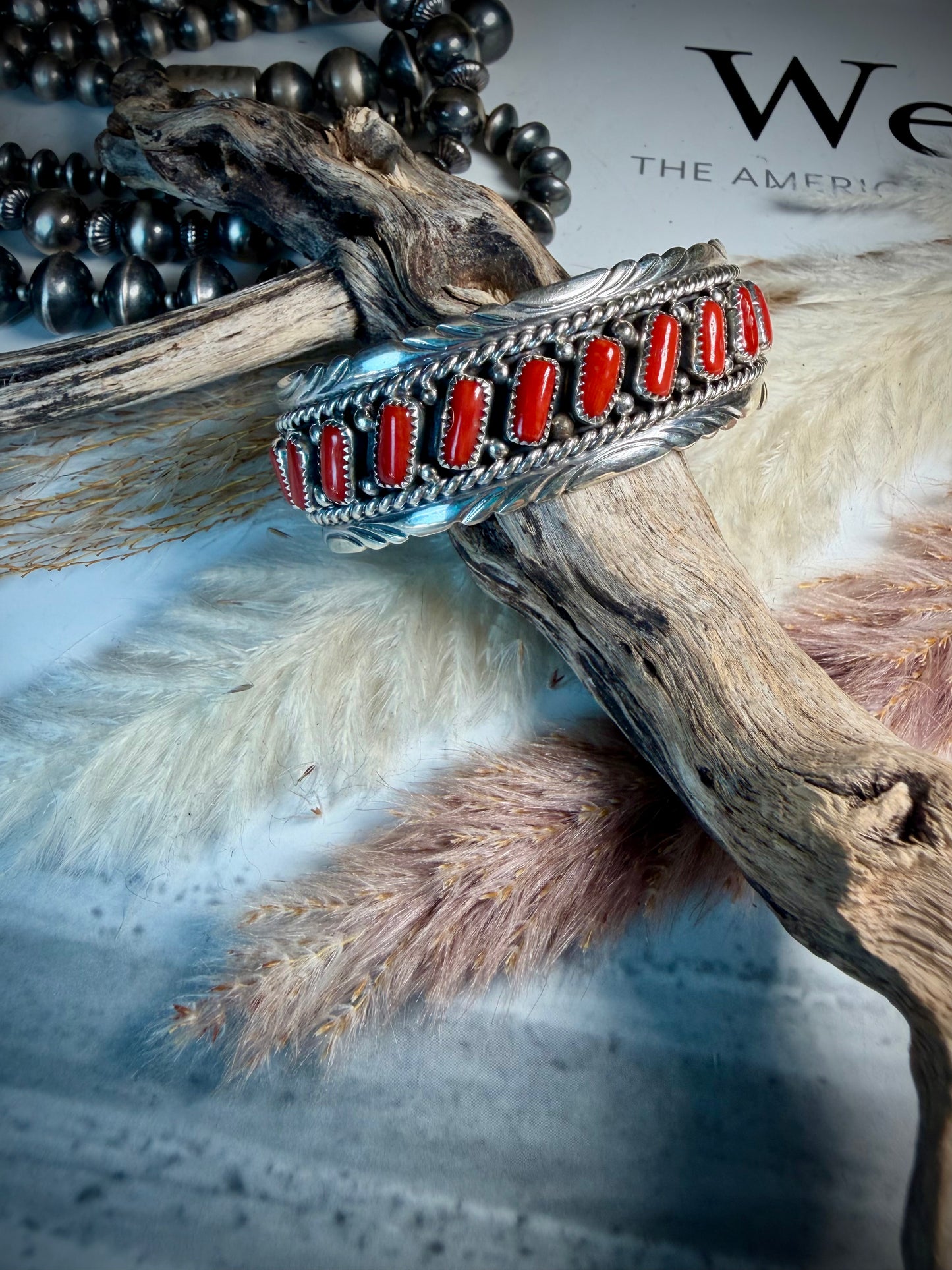 Chester Charley Red Coral Cuff