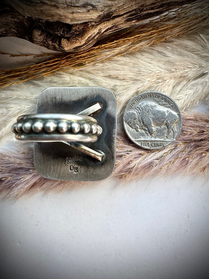 Devin Brown Square Blackjack Ring- Adjustable