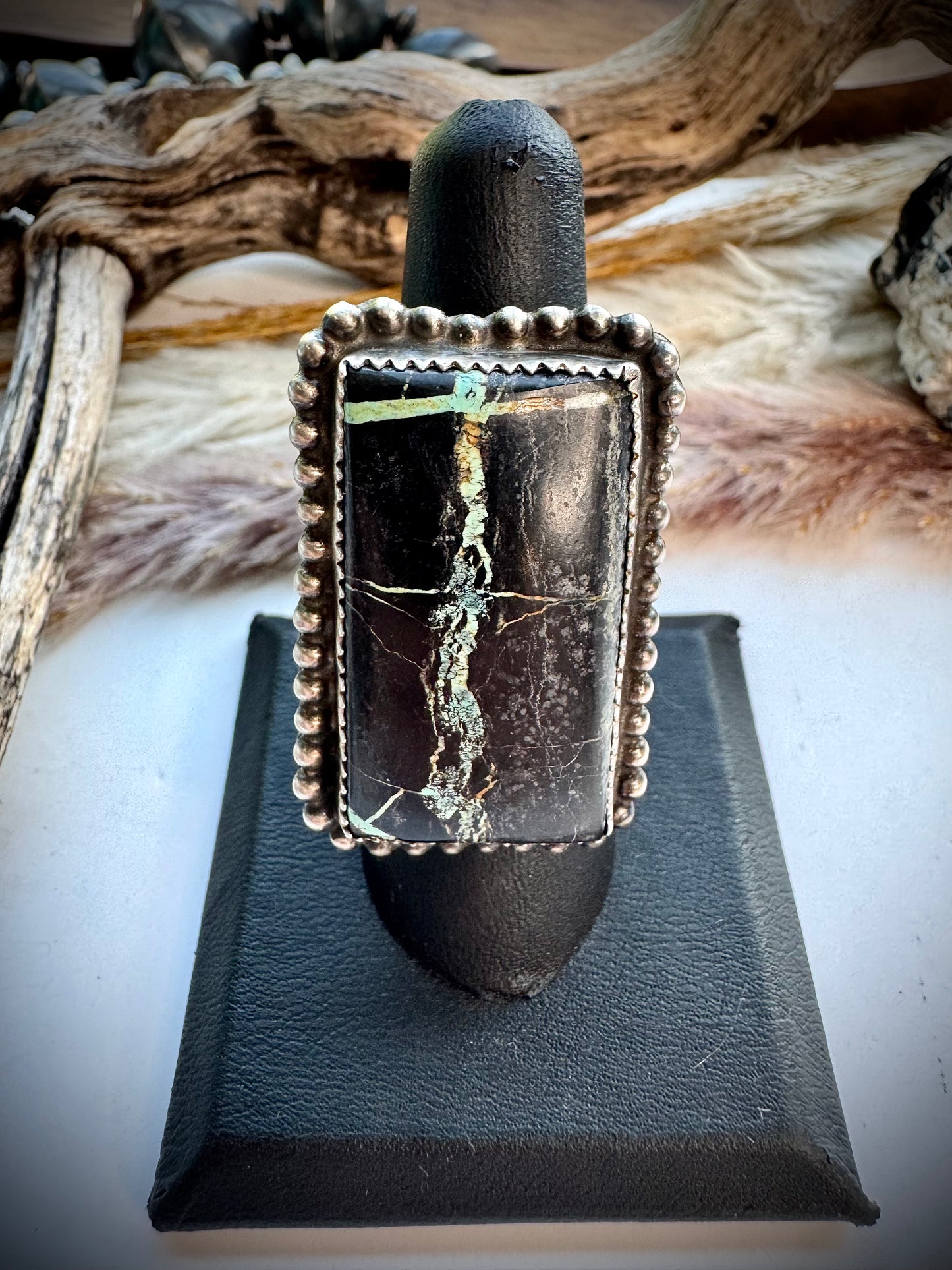 Devin Brown Blackjack Ring, Rectangle