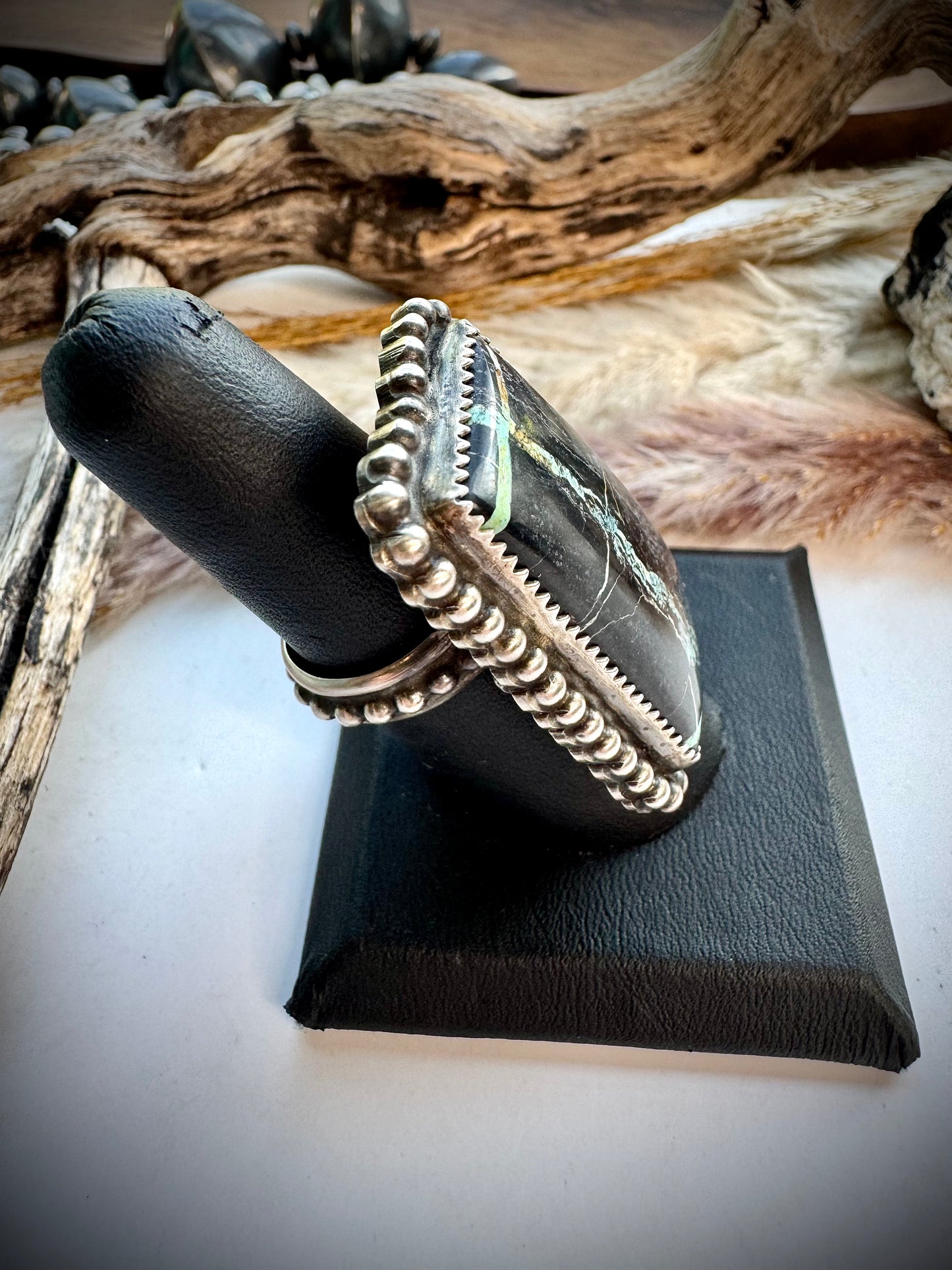 Devin Brown Blackjack Ring, Rectangle