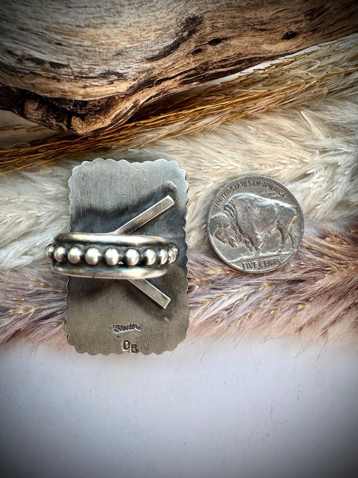 Devin Brown Blackjack Ring, Rectangle