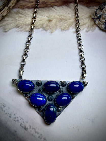The Icon Necklace- Lapis