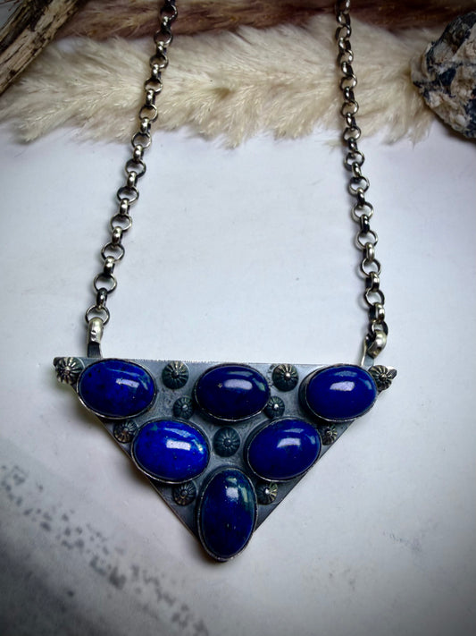The Icon Necklace- Lapis