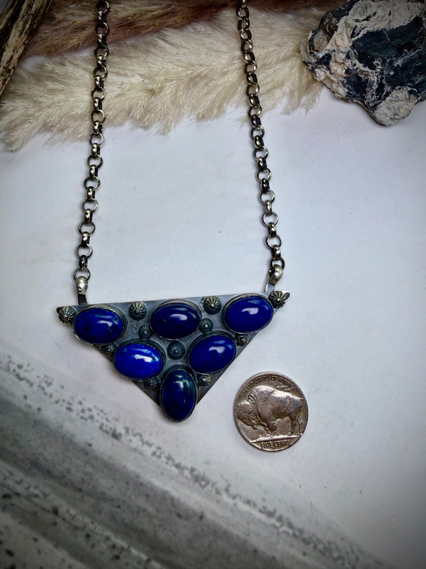 The Icon Necklace- Lapis