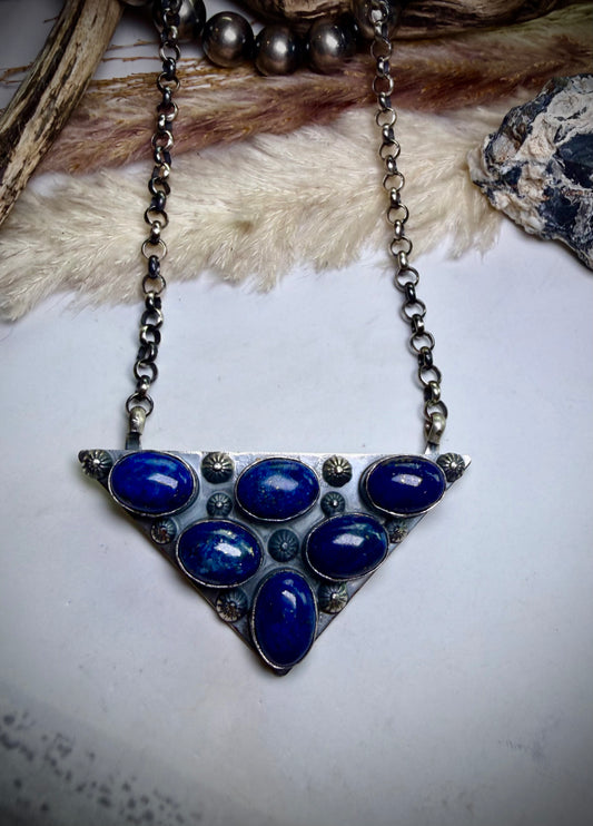 The Icon Necklace- Lapis