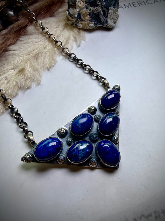 The Icon Necklace- Lapis
