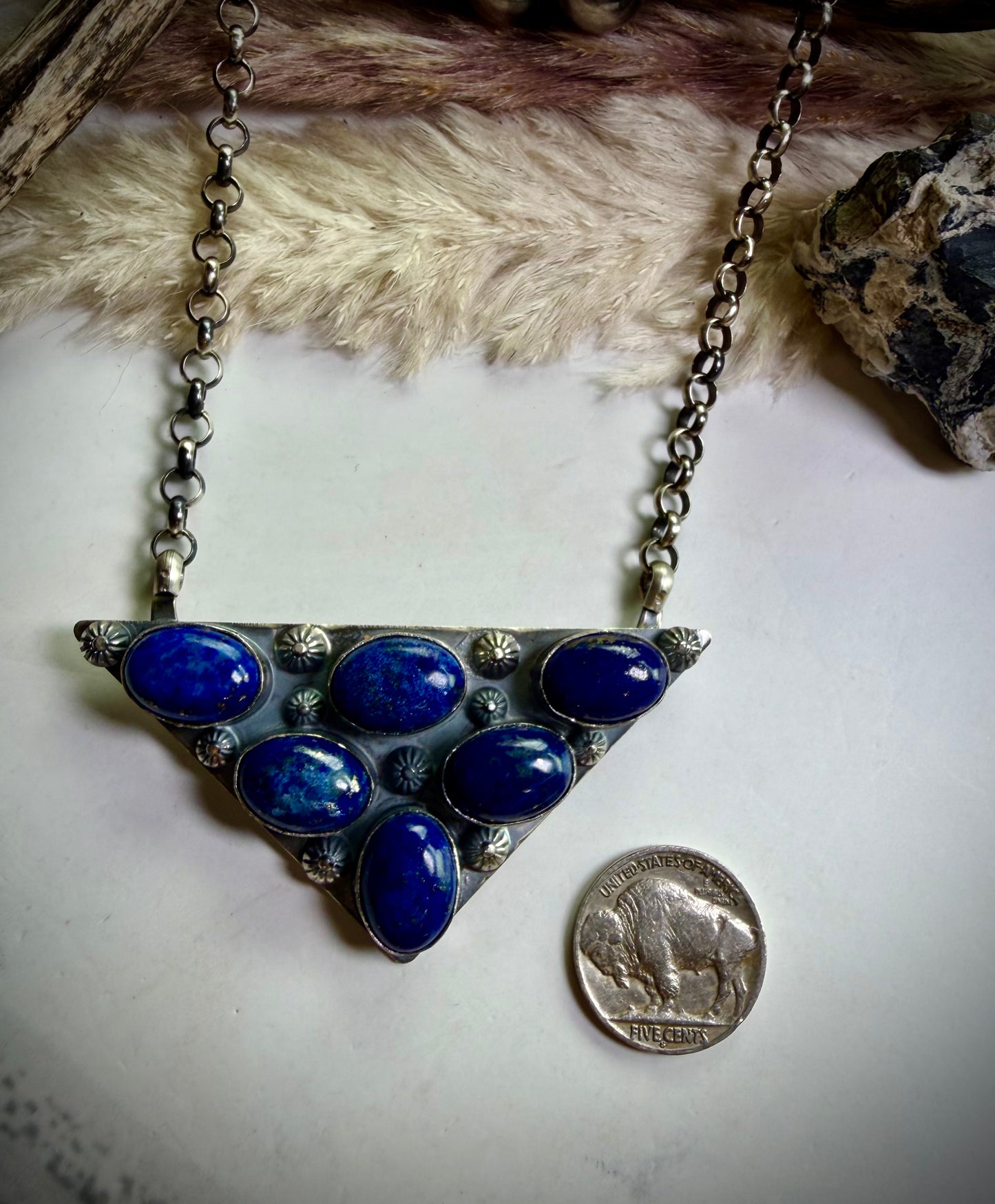 The Icon Necklace- Lapis