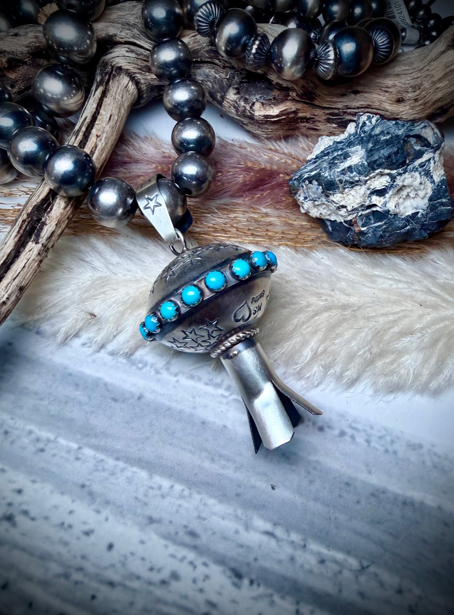 Monica Smith Blossom with Stars and Turquoise