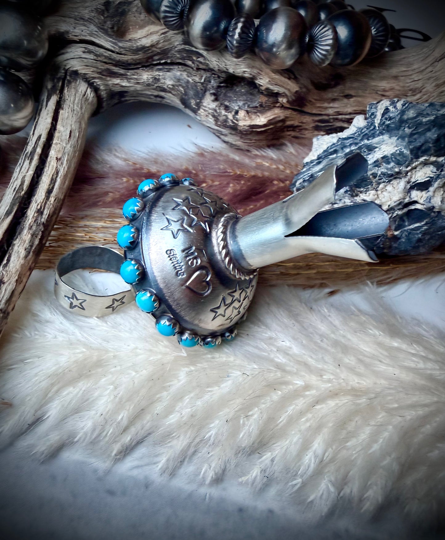 Monica Smith Blossom with Stars and Turquoise