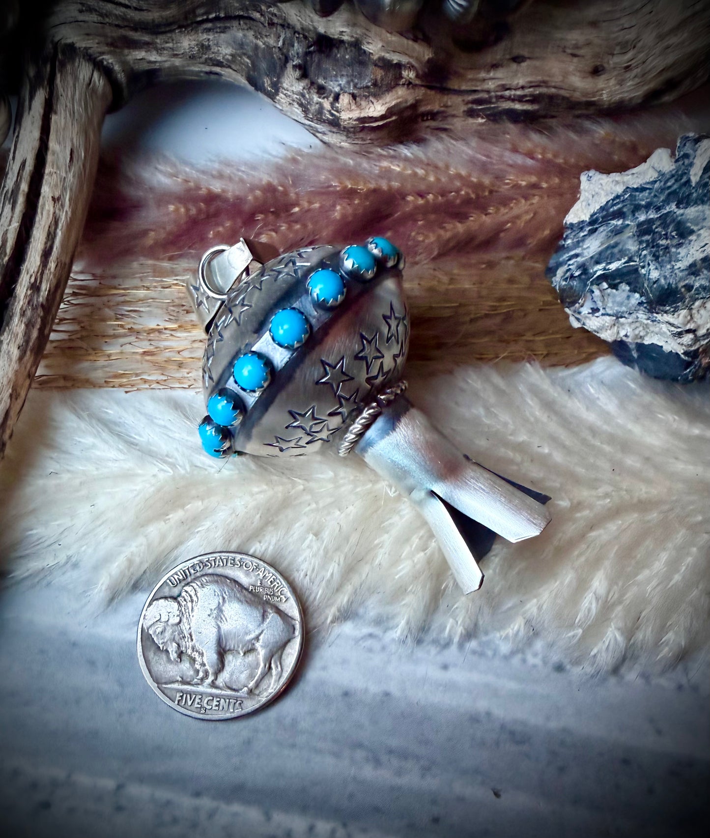 Monica Smith Blossom with Stars and Turquoise