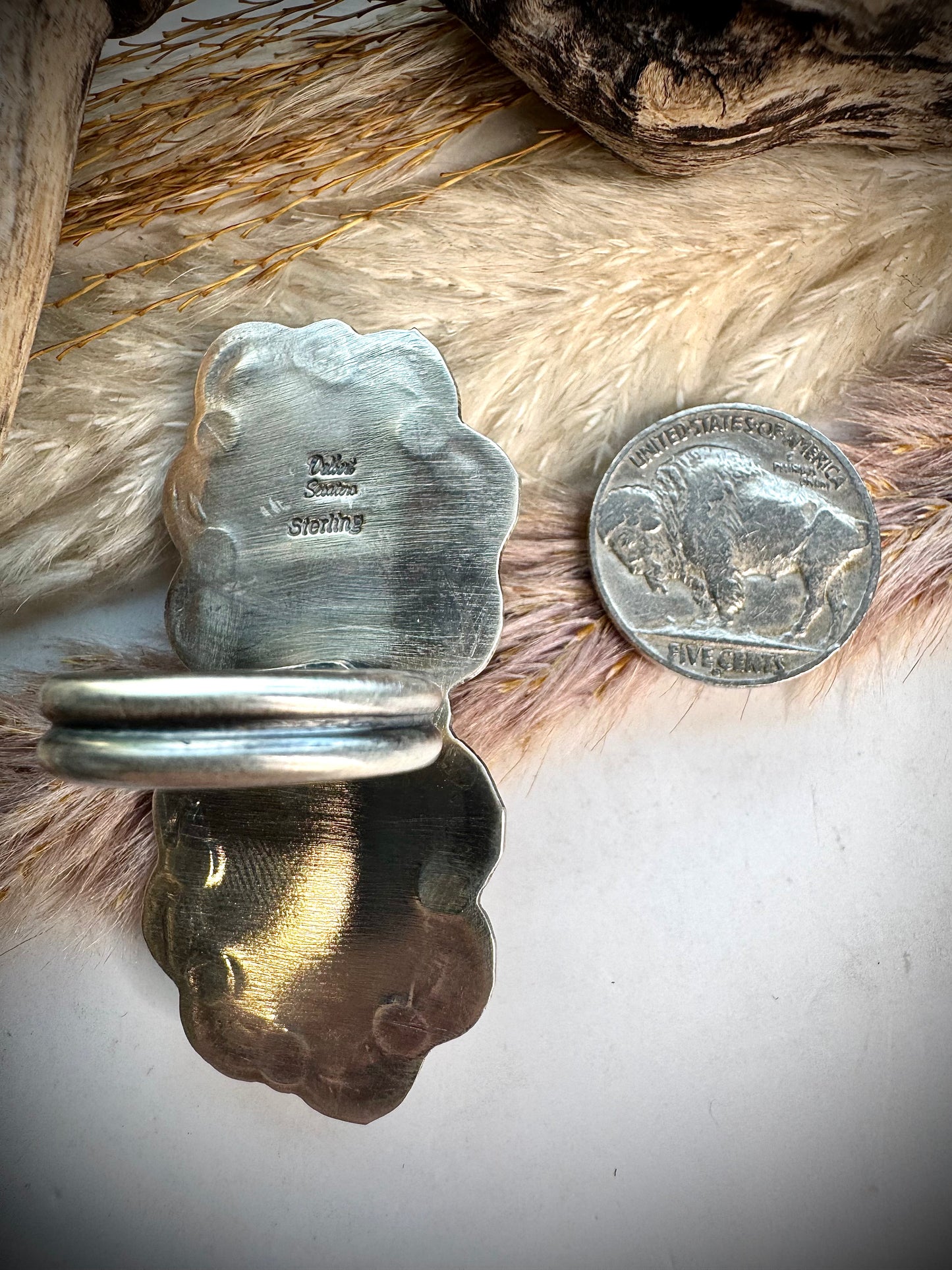 Palomino & Red Spiny Ring- Adjustable
