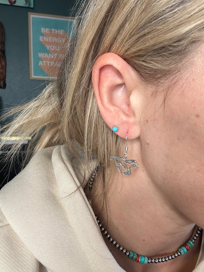 Horse Dangle Earrings