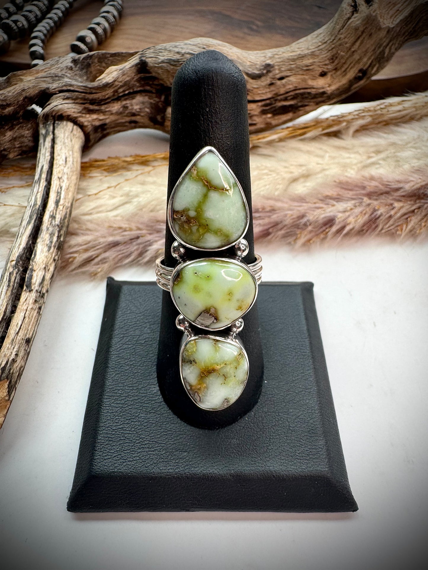 Palomino Three Stone Crawler Ring-8