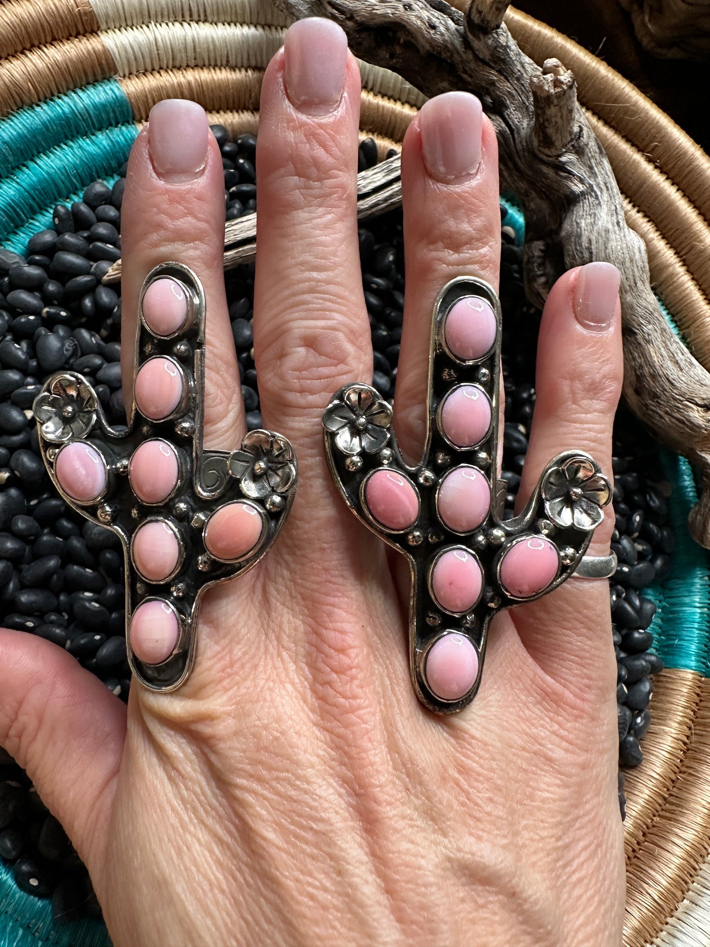 Pink Conch Cactus Ring